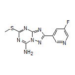 2-(5-Fluoropyridin-3-yl)-5-(methylthio)-[1,2,4]triazolo[1,5-a][1,3,5]triazin-7-amine