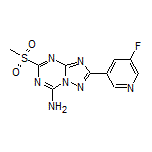 2-(5-Fluoropyridin-3-yl)-5-(methylsulfonyl)-[1,2,4]triazolo[1,5-a][1,3,5]triazin-7-amine