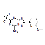 2-(6-Methoxypyridin-2-yl)-5-(methylsulfonyl)-[1,2,4]triazolo[1,5-a][1,3,5]triazin-7-amine