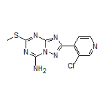 2-(3-Chloropyridin-4-yl)-5-(methylthio)-[1,2,4]triazolo[1,5-a][1,3,5]triazin-7-amine