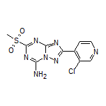 2-(3-Chloropyridin-4-yl)-5-(methylsulfonyl)-[1,2,4]triazolo[1,5-a][1,3,5]triazin-7-amine