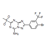 2-[4-Bromo-3-(trifluoromethyl)phenyl]-5-(methylsulfonyl)-[1,2,4]triazolo[1,5-a][1,3,5]triazin-7-amine