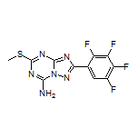 5-(Methylthio)-2-(2,3,4,5-tetrafluorophenyl)-[1,2,4]triazolo[1,5-a][1,3,5]triazin-7-amine