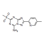 2-(5-Methylpyridin-2-yl)-5-(methylsulfonyl)-[1,2,4]triazolo[1,5-a][1,3,5]triazin-7-amine