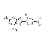 2-(2-Fluoro-4-nitrophenyl)-5-(methylthio)-[1,2,4]triazolo[1,5-a][1,3,5]triazin-7-amine