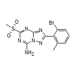 2-(2-Bromo-6-methylphenyl)-5-(methylsulfonyl)-[1,2,4]triazolo[1,5-a][1,3,5]triazin-7-amine