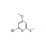 2-Bromo-4-methoxy-6-(methylthio)pyridine