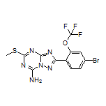 2-[4-Bromo-2-(trifluoromethoxy)phenyl]-5-(methylthio)-[1,2,4]triazolo[1,5-a][1,3,5]triazin-7-amine