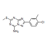 2-(4-Chloro-3-methylphenyl)-5-(methylthio)-[1,2,4]triazolo[1,5-a][1,3,5]triazin-7-amine