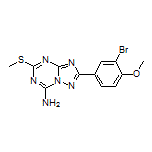 2-(3-Bromo-4-methoxyphenyl)-5-(methylthio)-[1,2,4]triazolo[1,5-a][1,3,5]triazin-7-amine