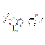 2-(3-Bromo-4-methoxyphenyl)-5-(methylsulfonyl)-[1,2,4]triazolo[1,5-a][1,3,5]triazin-7-amine