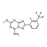 2-[2-Methyl-3-(trifluoromethyl)phenyl]-5-(methylthio)-[1,2,4]triazolo[1,5-a][1,3,5]triazin-7-amine