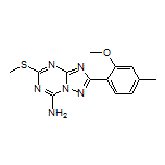 2-(2-Methoxy-4-methylphenyl)-5-(methylthio)-[1,2,4]triazolo[1,5-a][1,3,5]triazin-7-amine