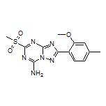 2-(2-Methoxy-4-methylphenyl)-5-(methylsulfonyl)-[1,2,4]triazolo[1,5-a][1,3,5]triazin-7-amine