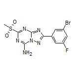 2-(3-Bromo-5-fluorophenyl)-5-(methylsulfonyl)-[1,2,4]triazolo[1,5-a][1,3,5]triazin-7-amine