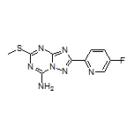 2-(5-Fluoropyridin-2-yl)-5-(methylthio)-[1,2,4]triazolo[1,5-a][1,3,5]triazin-7-amine