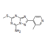 2-(3-Methylpyridin-4-yl)-5-(methylthio)-[1,2,4]triazolo[1,5-a][1,3,5]triazin-7-amine