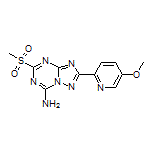 2-(5-Methoxypyridin-2-yl)-5-(methylsulfonyl)-[1,2,4]triazolo[1,5-a][1,3,5]triazin-7-amine