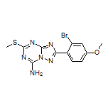 2-(2-Bromo-4-methoxyphenyl)-5-(methylthio)-[1,2,4]triazolo[1,5-a][1,3,5]triazin-7-amine