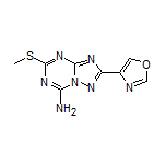 5-(Methylthio)-2-(oxazol-4-yl)-[1,2,4]triazolo[1,5-a][1,3,5]triazin-7-amine