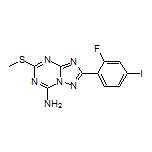 2-(2-Fluoro-4-iodophenyl)-5-(methylthio)-[1,2,4]triazolo[1,5-a][1,3,5]triazin-7-amine