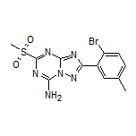 2-(2-Bromo-5-methylphenyl)-5-(methylsulfonyl)-[1,2,4]triazolo[1,5-a][1,3,5]triazin-7-amine