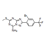 2-[2-Bromo-4-(trifluoromethyl)phenyl]-5-(methylthio)-[1,2,4]triazolo[1,5-a][1,3,5]triazin-7-amine