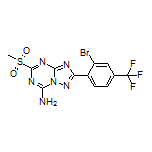 2-[2-Bromo-4-(trifluoromethyl)phenyl]-5-(methylsulfonyl)-[1,2,4]triazolo[1,5-a][1,3,5]triazin-7-amine