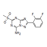 2-(2,3-Difluorophenyl)-5-(methylsulfonyl)-[1,2,4]triazolo[1,5-a][1,3,5]triazin-7-amine