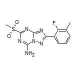 2-(2-Fluoro-3-methylphenyl)-5-(methylsulfonyl)-[1,2,4]triazolo[1,5-a][1,3,5]triazin-7-amine