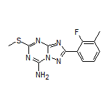 2-(2-Fluoro-3-methylphenyl)-5-(methylthio)-[1,2,4]triazolo[1,5-a][1,3,5]triazin-7-amine