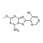 2-(5-Bromopyrimidin-4-yl)-5-(methylthio)-[1,2,4]triazolo[1,5-a][1,3,5]triazin-7-amine