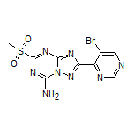 2-(5-Bromopyrimidin-4-yl)-5-(methylsulfonyl)-[1,2,4]triazolo[1,5-a][1,3,5]triazin-7-amine