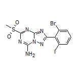 2-(2-Bromo-6-iodophenyl)-5-(methylsulfonyl)-[1,2,4]triazolo[1,5-a][1,3,5]triazin-7-amine