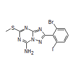 2-(2-Bromo-6-iodophenyl)-5-(methylthio)-[1,2,4]triazolo[1,5-a][1,3,5]triazin-7-amine