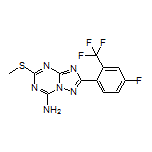 2-[4-Fluoro-2-(trifluoromethyl)phenyl]-5-(methylthio)-[1,2,4]triazolo[1,5-a][1,3,5]triazin-7-amine