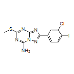 2-(3-Chloro-4-iodophenyl)-5-(methylthio)-[1,2,4]triazolo[1,5-a][1,3,5]triazin-7-amine