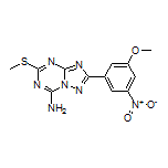 2-(3-Methoxy-5-nitrophenyl)-5-(methylthio)-[1,2,4]triazolo[1,5-a][1,3,5]triazin-7-amine