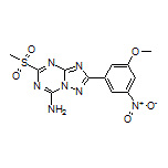 2-(3-Methoxy-5-nitrophenyl)-5-(methylsulfonyl)-[1,2,4]triazolo[1,5-a][1,3,5]triazin-7-amine