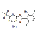 2-(2-Bromo-3,6-difluorophenyl)-5-(methylsulfonyl)-[1,2,4]triazolo[1,5-a][1,3,5]triazin-7-amine