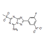 2-(3-Fluoro-5-nitrophenyl)-5-(methylsulfonyl)-[1,2,4]triazolo[1,5-a][1,3,5]triazin-7-amine