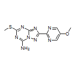 2-(5-Methoxypyrimidin-2-yl)-5-(methylthio)-[1,2,4]triazolo[1,5-a][1,3,5]triazin-7-amine