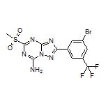 2-[3-Bromo-5-(trifluoromethyl)phenyl]-5-(methylsulfonyl)-[1,2,4]triazolo[1,5-a][1,3,5]triazin-7-amine