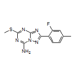 2-(2-Fluoro-4-methylphenyl)-5-(methylthio)-[1,2,4]triazolo[1,5-a][1,3,5]triazin-7-amine