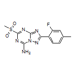 2-(2-Fluoro-4-methylphenyl)-5-(methylsulfonyl)-[1,2,4]triazolo[1,5-a][1,3,5]triazin-7-amine