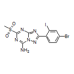 2-(4-Bromo-2-iodophenyl)-5-(methylsulfonyl)-[1,2,4]triazolo[1,5-a][1,3,5]triazin-7-amine