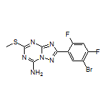 2-(5-Bromo-2,4-difluorophenyl)-5-(methylthio)-[1,2,4]triazolo[1,5-a][1,3,5]triazin-7-amine