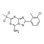 2-(3-Chloro-2-methylphenyl)-5-(methylsulfonyl)-[1,2,4]triazolo[1,5-a][1,3,5]triazin-7-amine