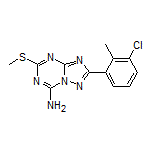 2-(3-Chloro-2-methylphenyl)-5-(methylthio)-[1,2,4]triazolo[1,5-a][1,3,5]triazin-7-amine