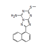 5-(Methylthio)-2-(naphthalen-1-yl)-[1,2,4]triazolo[1,5-a][1,3,5]triazin-7-amine